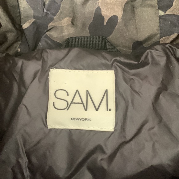 SAM. Blake Down camo puffer jacket XS - Picture 2 of 5